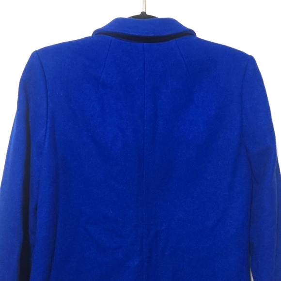 Miss Pendleton Vintage 100% Virgin Wool Royal Blue Blazer Jacket Size 11 EUC!!! - Picture 6 of 14